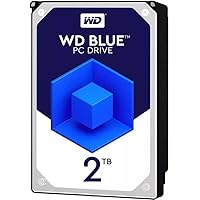 Western Digital 2TB WD Blue PC Internal Hard Drive HDD - 5400 RPM, SATA 6 Gb/s, 256 MB Cache, 3.5