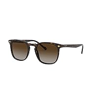Vogue Eyewear Man Sunglasses Dark Havana Frame, Brown Gradient Lenses, 49MM