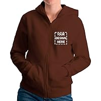 Personalized Set 100 Women Zip Hoodies with Your Design, Color & Sizes