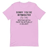 Funny If You're Intimidated by My Resting Saying Pun Mom Dad Novelty Wife 4