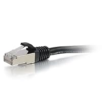 Legrand - C2G Cat6 Ethernet Cable, Snagless Shielded Cat6a Patch Cable, Black Network Patch Cable, 6 Inch Snagless STP Ethernet Cable, 1 Count, C2G 00981
