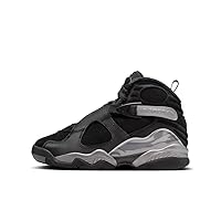 Jordan Big Kid's 8 Retro WNTR Black/Gunsmoke-Metallic Silver (FN5190 001)