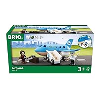 BRIO World - 33306 Airplane | 5 Piece Wooden Airplane Toy for Kids Ages 3 and Up
