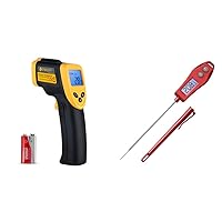 Etekcity Infrared Thermometer 1080 (Not for Human) and Meat Thermometer Red
