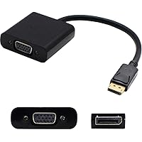 AddOn HP AS615AA Compatible 20.00cm (8.00in) DisplayPort Male to VGA Female Black Adapter Cable