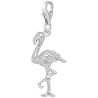 Rembrandt Charms Flamingo Charm with Lobster Clasp