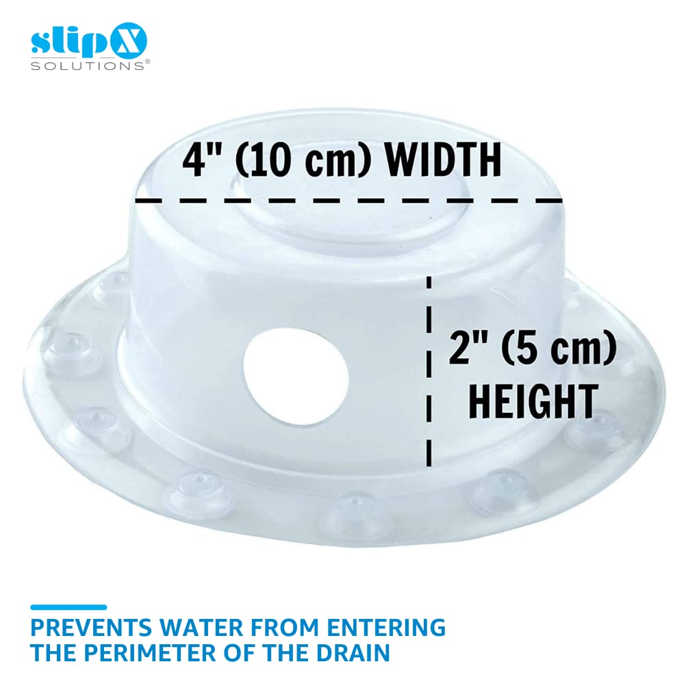 SlipX Solutions Bottomless Bath | Overflow Drain Cover for Tub | Best Gifts for Mom, Spa & Bath Accessories | Drain Block, Water Stopper Plug | Bath Essentials for Women | 4