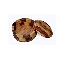 Wooden Chapati Box | Wooden Casserole (Size 9 x 9 inch)