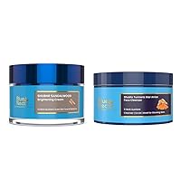 Blue Nectar Daily Moisturizer Face Cream and Turmeric Tan Removal Face Pack Ubtan, Authentic Sandalwood, Turmeric, Manjistha & Ashwagandha Skin Brightening Cream - For Visibly Brighter Skin(5 Oz)