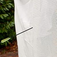 Professional Archery Back Stop Netting - Heavy Duty Reinforced Nets in 5 Sizes [Green/White]