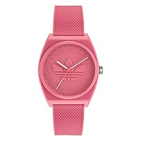 Adidas Pink Resin Strap Watch (Model: AOST220362I)