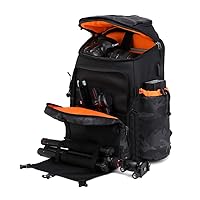 Tuceng Camera Backpack DSLR/SLR/Mirrorless Case Large Men&Women Photography Bag with Laptop Compartment&Tripod Holder (Orange)…