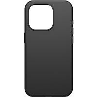 OtterBox iPhone 15 Pro (Only) Symmetry Series Case - BLACK, snaps to MagSafe, ultra-sleek, raised edges protect camera & screen