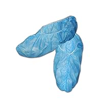 MAGID SC92BL EconoWear Polypropylene Disposable Elastic Shoe Covers, Large, Blue (25 Pairs)