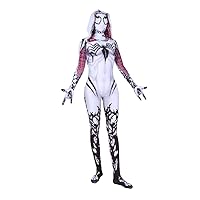 Lycra 3D Digital Printing Costumes,Women's Cape Big Spider Print Tights,Halloween Stage Performance Cosplay Costumes.