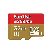 Sandisk Extreme - Flash Memory Card - 32 GB - Microsdhc UHS-I - Gold, Red
