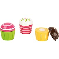 10884 Cupcakes for The Shop Kitchen, 100% FSC Certified, with Removable Topping and Hook-and-Loop Fasteners, Suitable for Children from 3 Years Old, Multi
