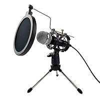 Varr Gaming Microphone Scenic Jack 3.5 mm Black + Pop Filter + Shock Basket + Tripod + Adapter