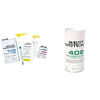 West System 105A Epoxy Resin (32 fl oz) Bundle with 206A Slow Epoxy Hardener (7 fl oz) and West System 406-2 Colloidal Silica 1.7 oz. Also Includes one Resin and one Hardener Pump.