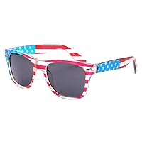 grinderPUNCH Kids American USA Flag Sunglasses for Boys and Girls Ages 3-10