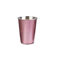 Glass Cups Home Office Metal Water Beverage Coffee Tea Milk Cup Kitchen Drinkware 500ml Stainless Steel Beer Cup Juice Glasses (Size : E)