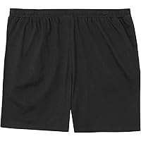Big and Tall Cotton Athletic and Lounging Jersey Shorts Sizes 2X to 10X in Black, Navy, and Grey