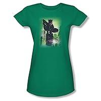 Batman - Womens Catwoman #63 Cover T-Shirt In Kelly Green