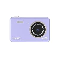Purple Digital Camera Ccd 48 Million Hd Light Card Dual Lens Can Be Self-Timer Camera Electronic Anti-Shake Camera #96T2J