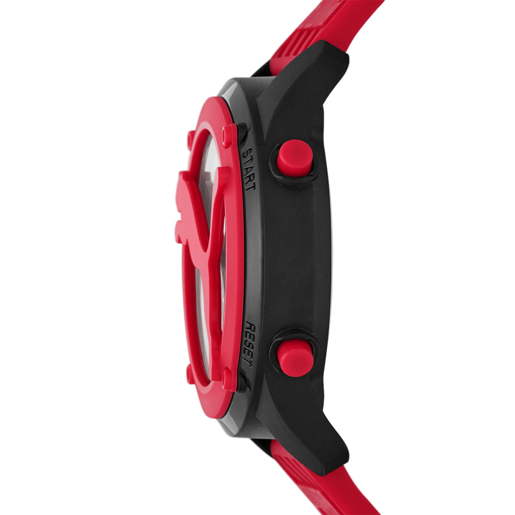 PUMA Men's Big Cat Digital Red Polyurethane Band Watch (Model: P5100)