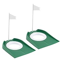 2 Pack Golf Putting Cup Indoor Practice Training Aids, Indoor Outdoor Golf Putting Hole Putter Regulation Cup