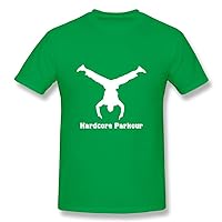 LINBIN Men's Hardstand T-shirt XXL ForestGreen