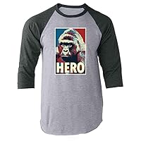 Pop Threads Harambe Pop Art Hero Meme Quote Political Clothing Graphic Tee T-Shirt for Men
