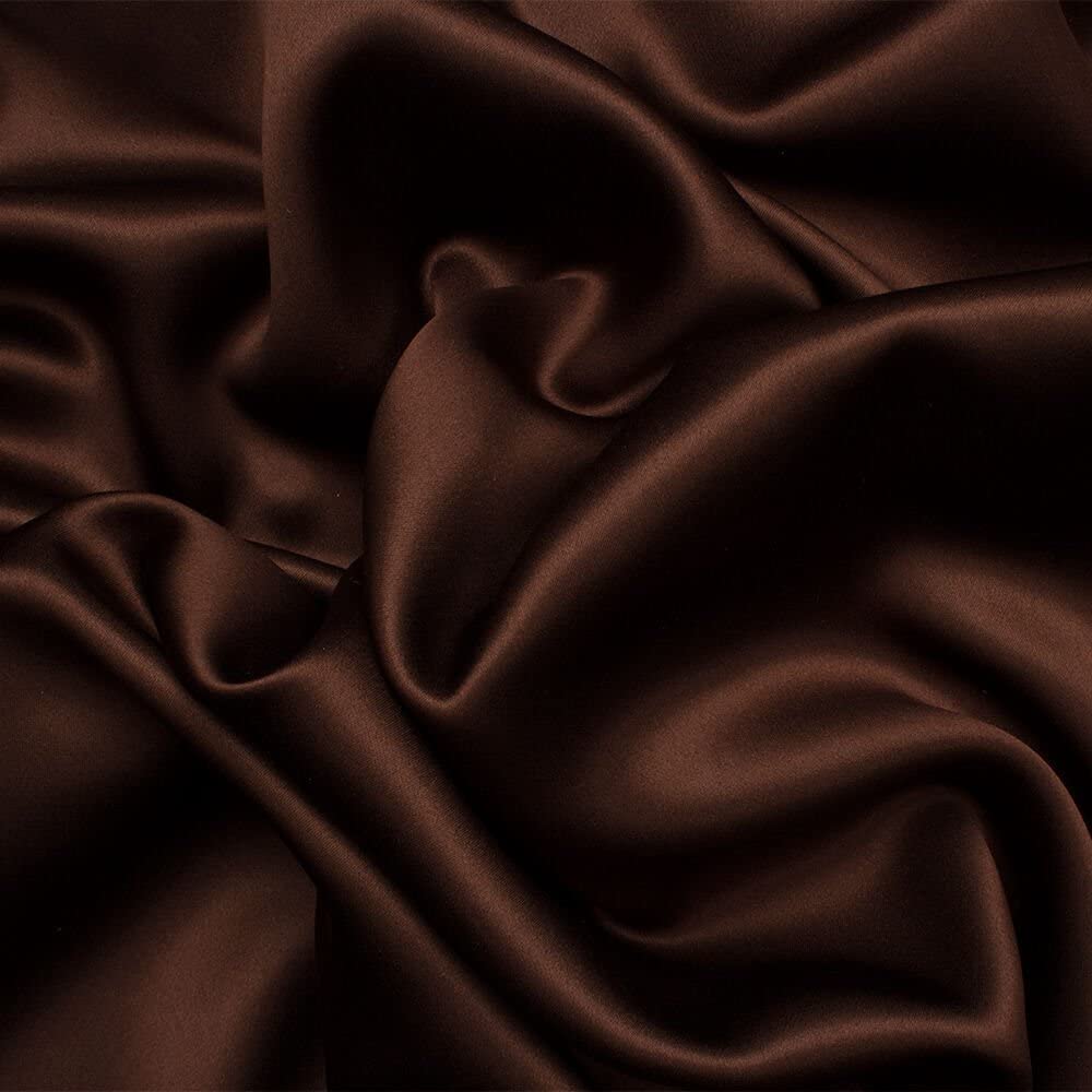 Reliable Bedding 100% Silk Satin Sheets, Silk Fitted Sheet with 15'' Deep Pockets,Silk Flat Sheet,Silk Duvet Cover & Pillowcases Set 1800 S...