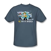Star Trek - Quogs/We Got It Covered Adult T-Shirt in Slate