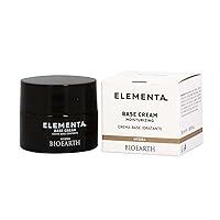 BIOEARTH Elementa, HYDRA Face Cream Base, Moisturising with Organic Olive Oil, for Normal to Combination or Dry Skin, Made in Italy, Vegan - 50ml Pack