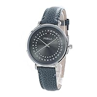 Furla R4251121503 Women's GIADA Giada Gray Natural Leather Leather Band Wristwatch