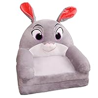 Foldable Toddler Chair Lounger,Children's Couch Sofa Backrest Chair Learning Chair Infant Foldable Seating Feeding Chair for Teens/Toddlers/Baby (Rabbit)
