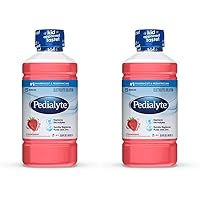 Pedialyte Electrolyte Solution, Strawberry, Hydration Drink, 1 Liter (Pack of 2)