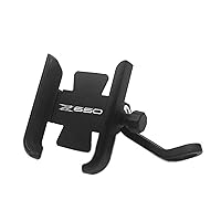 Phone Mount for Kawasaki Z650 Z900 Z900RS Z 650 900 900RS 2017 2018 2019 2020 Motorcycle CNC Handlebar Mobile Phone Holder GPS Stand Bracket (Color : Rearview Mirror Without USB(2))