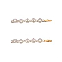 Gold White Pearl Bobby Pins Decorative Hair Accessories