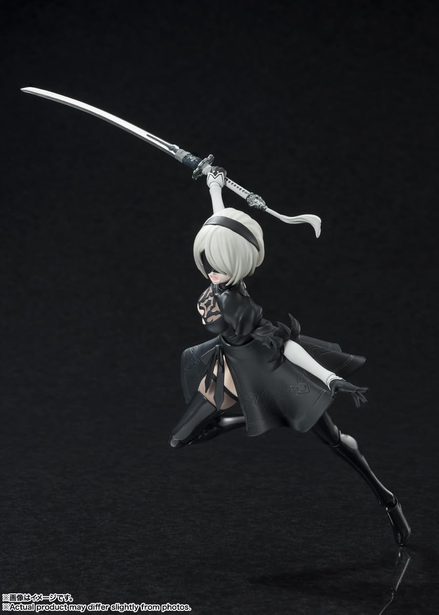 TAMASHII NATIONS - NieR: Automata Ver1.1a - 2B, Bandai Spirits S.H.Figuarts Action Figure