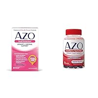 AZO Dual Protection Urinary Vaginal Support Probiotic Plus Urinary Tract Health Cranberry Gummies, 72 Count