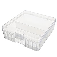 Bettomshin 100 x AA Battery Storage Case Holder Organizer Box Transparent