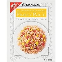 Kikkoman - Delicious Fried Rice Seasoning Mix - Full Flavored Low Sodium & Fat - All Purpose Seasoning, No Added Preservatives & No High Fructose Corn Syrup – 1 oz (Pack of 12)