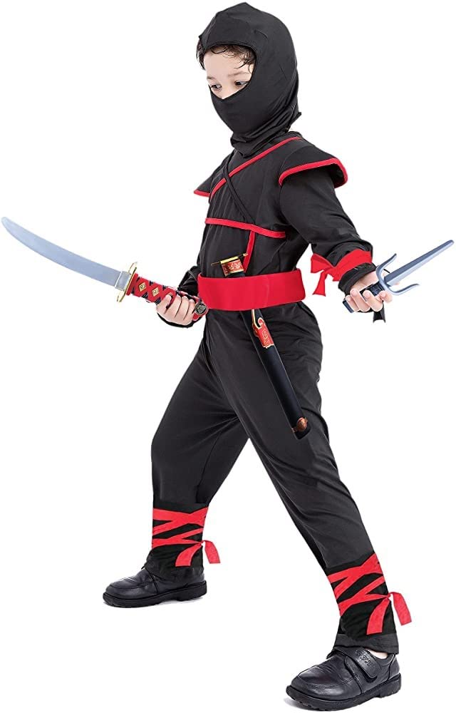 Fairycece Ninja Costume for Boys 4T-14