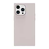 Cocomii Square Case Compatible with iPhone 13 Pro Max - Silicone, Luxury, Slim, Matte, Soft Touch, Microfiber Lining, Fingerprint Resistant, Anti-Scratch, Shockproof (Antique White)