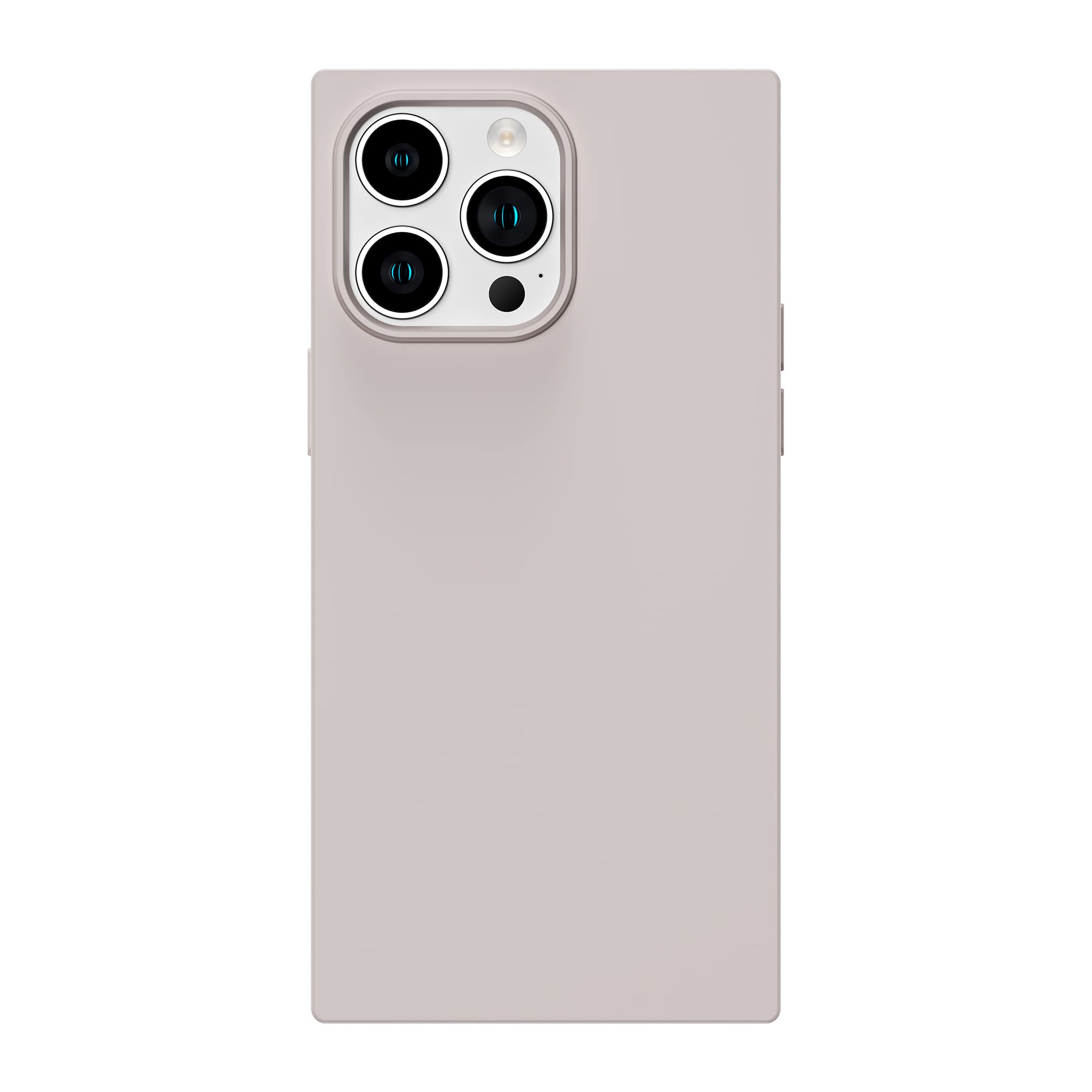 Cocomii Square iPhone 13 Pro Max Case - Slim Silicone - Lightweight & Soft Touch - Microfiber Lining - Antique White