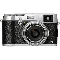 Fujifilm X100T Digital Camera (Silver) - International Version (No Warranty)