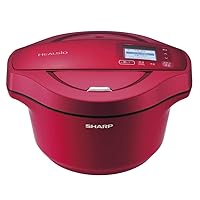 SHARP Automatic Cooking Pot Without Water HEALSiO Hot Cook KN-HW24C-R (RED)【Japan Domestic genuine products】