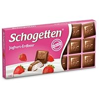 Schogetten Joghurt-Erdbeer / strawberry joghurt (3 Bars each 100g) - fresh from Germany